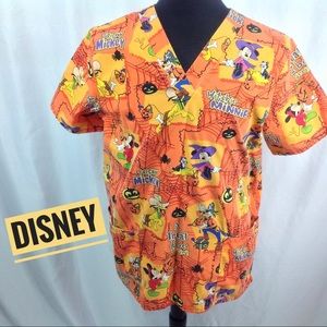 Disney Halloween Nurse Scrub Size Large